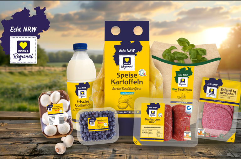Produktvielfalt der Marke "EDEKA Regional - echt NRW"